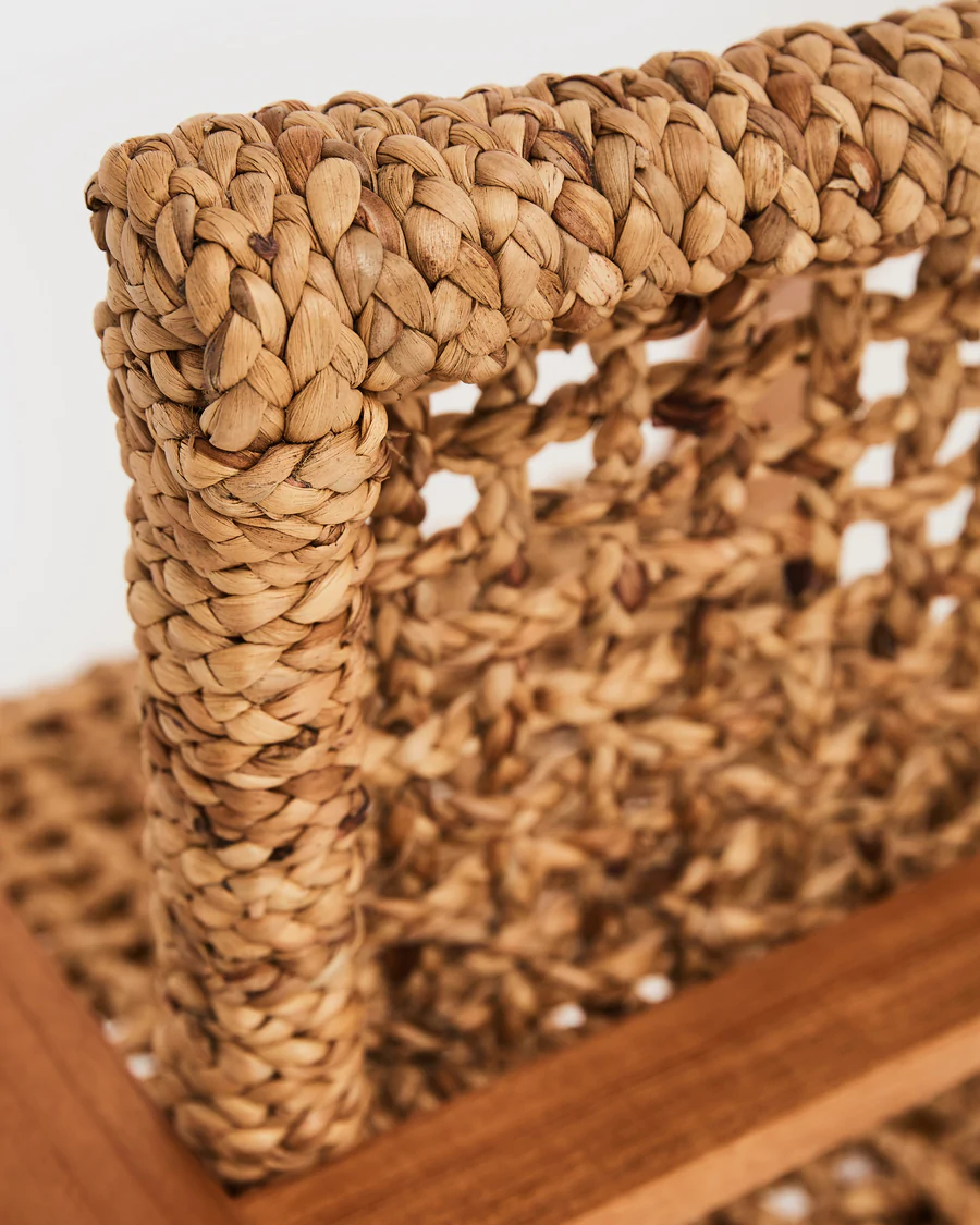 FRENCH MODENIST ARMCHAIR - WATER HYACINTH - Image 9